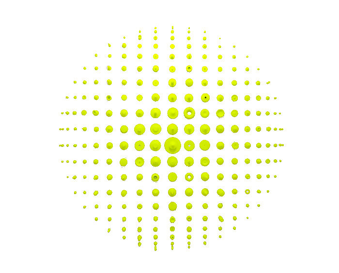 Clay Drawing #02 Yellow fluoro 242 <br> Private collection, Belgium